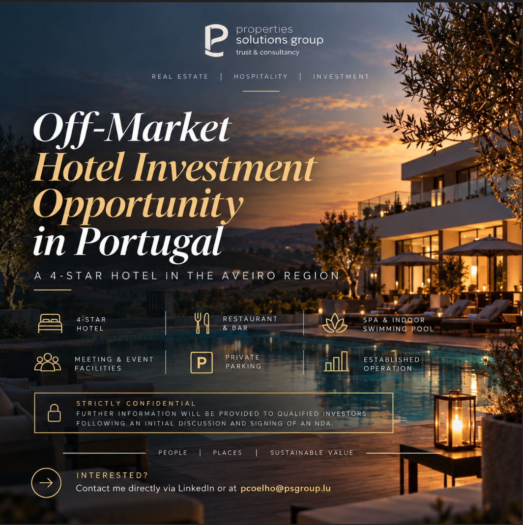 Off-market hotel investment opportunity in Portugal