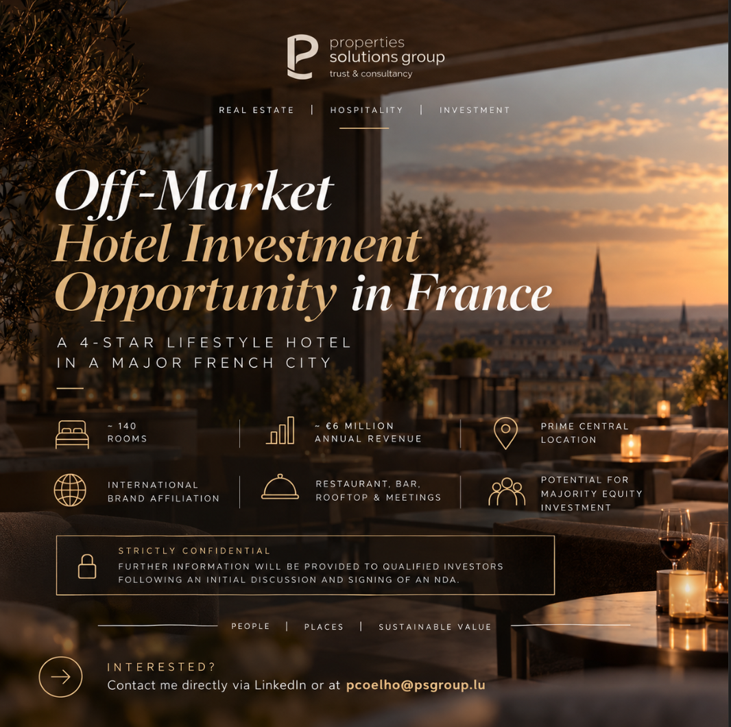 Off-market hotel investment opportunity in France